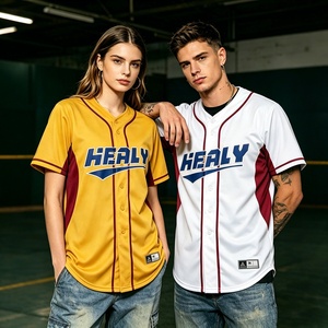 Custom Button Down <b>Baseball</b> Jersey <b>Men</b> Embroidered Name Number Blockcore Hip Hop Training Top Unisex Streetwear <b>T</b> <b>Shirt</b> - Product Image 4