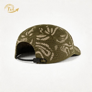 Casquette de baseball respirante en maille 4UGEAR, imprimé géométrique, unisexe, pour l'extérieur, printemps-été, ajustée, bleu clair gris - Product Image 6