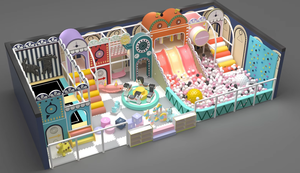 Indoor Children Playground Equipment With Ball Pool Slide Maze Plastic <b>Play</b> Structure For Commercial Use - Product Image 4