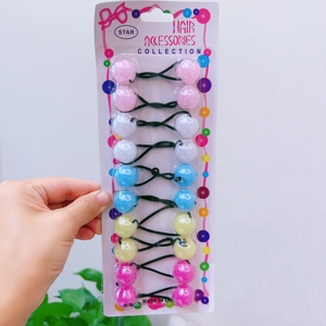 MYLULU Meilleur service pour vous, attaches pour cheveux pour filles avec boule, attaches pour queue <span class=keywords><strong>de</strong></span> cheval, attaches pour cheveux à boule pour enfants, bulles pour cheveux pour enfants - Product Image 6