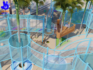 Attrezzatura per Arrampicata a Tema Avventura - <span class=keywords><strong>Parco</strong></span> Giochi con Rete di Corde di Alta Qualità per Parchi <span class=keywords><strong>Acquatici</strong></span> Commerciali e Asili - Product Image 4