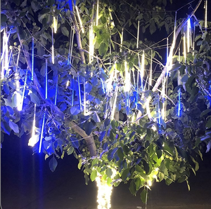 Năng lượng mặt trời LED Meteor Shower treo <span class=keywords><strong>Tree</strong></span> Lights với nhiều ống Độ dài ngoài trời không thấm nước trang trí cho Đảng kỳ nghỉ Patio - Product Image 1
