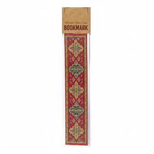 Marcapáginas Tejido Turco en Miniatura de Color Rojo y Dorado - Product Image 2
