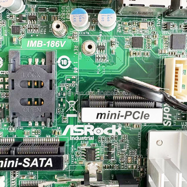 ASROCK  IMB-186V  IMB-186 IMB-186P  REV.1.06 Mini-ITX Motherboard  I3 I5 I7 Industrial Motherboard CPU Board Original Stock