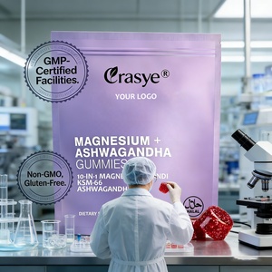 OEM/ODM 10-en-1 Gommes au complexe de magnésium avec Ashwagandha et L-Théanine - Soulagement du stress, soutien osseux et relaxation - Product Image 3
