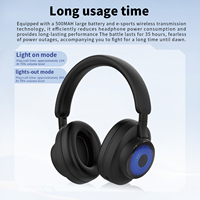 Auriculares Inalámbricos para Juegos 2.4G Mejorados, BT 5.4, Baja Latencia, Multicompatibles con TV/PC/PS4/Móvil, con Micrófono