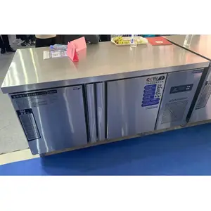 new product commercial Stainless Steel salad bar bench salad bar With refrigerant cabinet used for kitchen/restaurant