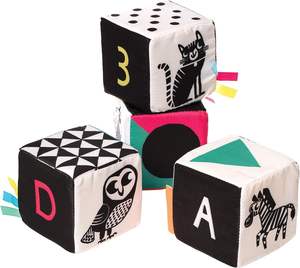 Jouet éducatif pour bébé en forme de cube en peluche personnalisé, avec des mots et des images, <span class=keywords><strong>jouets</strong></span> en forme de dés - Product Image 3