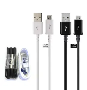 Fast Charging Data Samsung Cables For Samsung S6 S7 S8 Note 10 S20 Micro USB V8 Android Mobile Phone Charger Cable