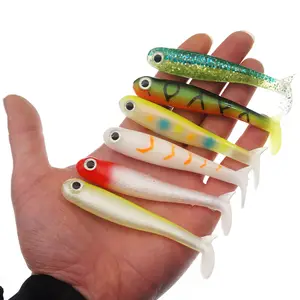 Bass Master Fishing Lure TPR Soft Worm Lure Trout Lure Artifical Pesca Bait Minnow Hollow Belly Paddle Tail Swimbait