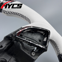 Volant de course sportif blanc en fibre de carbone forgée pour Chevrolet Camaro SS RS LT1 ZL1 1LE Copo Corvette C7