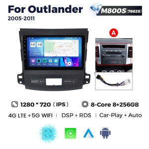 MEKEDE MS Android 12 8core 8 128G lecteur vidéo de voiture pour Mitsubishi <span class=keywords><strong>Outlander</strong></span> 2005-2011 ventilateur colling système de navigation GPS - Product Image 3