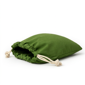 Bolsa de Lona de Algodón Personalizada COTTON FIELD con Asas de Cuerda y Cordón, Ecológica, Reutilizable, Tamaño Mediano, para Guardar Ropa y Zapatos - Product Image 4