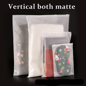 Bolsa de plástico de Mylar mate transparente reutilizable que se puede volver a cerrar al por mayor, bolsa con cremallera para ropa, ropa interior, gorras, calcetines, embalaje - Product Image 3