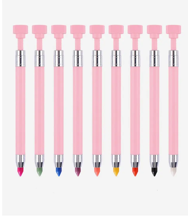 Dual Ended 5 Kleuren Kristal Kralen Handvat Multifunctionele Nagels Puntjes Wax Pen Strass Studs Picker Nail Puntjes Wax Pen