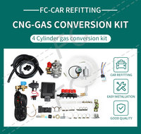 Kit de réducteur BRC à injection séquentielle double carburant pour 4 cylindres, pour système d'injection GPL/GNV de voiture, à vendre