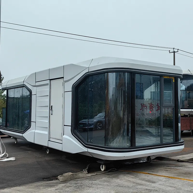 מהרכבה טרומיים מודולריים בתים ניידים מודרניים טרומיים קפסולה בית זכוכית בית עם 2 3 4 חדרי שינה