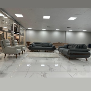 Modern Living Room <b>Sofa</b> Set with Custom Upholstery High Density Foam Cushioning Designed for Villa Home Office <b>Hotel</b> Interiors - Product Image 2