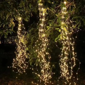 Guirnalda de luces LED blanco cálido para árbol, cortina, decoración colgante para bodas, días festivos, paisajes exteriores - Product Image 1
