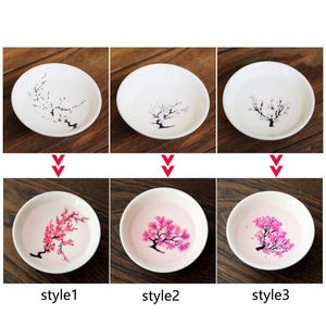 Taza mágica de Sakura con cambio de Color a temperatura fría, exhibición de flores, taza de Sake, taza de té de Kung Fu de cerámica, tazón de té - Product Image 3