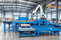 Machine de palettisation robotisée automatique à grande vitesse, capacité de 800 à 1200 cartons/heure, ligne de production de palettisation industrielle pour boîtes en carton