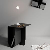 Table basse moderne minimaliste en acier inoxydable avec rangement, table d'appoint luxueuse pour salon