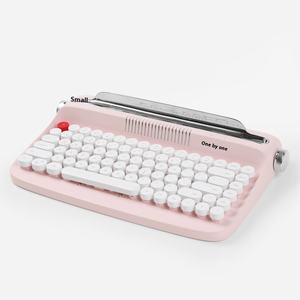 คีย์บอร์ดไร้สายบลูทูธ Actto Retro Round Key Cap สำหรับแท็บเล็ตพีซีและสำนักงาน ภาษาอังกฤษ ดีไซน์ทันสมัย ของขวัญแปลกใหม่ - Product Image 6