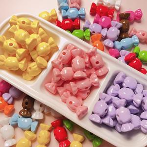 Venta al por mayor de fábrica, venta directa, Color, Mini caramelo, cuentas colgantes DIY, cuentas sueltas acrílicas Ins, accesorios de joyería - Product Image 1