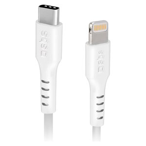 สายชาร์จข้อมูล Cavo Lightning Certificato Apple Mfi สีขาว 2 ม. TECABLELIGTC2W - Product Image 1