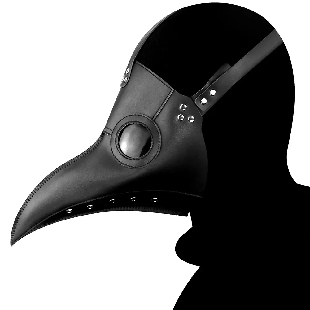 हेलोवीन कार्निवल Cosplay कॉस्टयूम मध्यकालीन रेट्रो गोथिक Steampunk क्रो फसल कट पक्षी प्लेग डॉक्टर मुखौटा पार्टी स्टेज संपत्ति