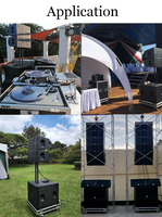 Caisson de basses actif unique de 15 pouces Ensemble DJ basse puissant Système de sonorisation de concert Équipement de studio audio