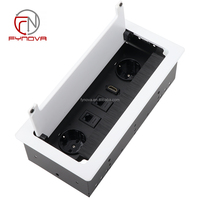 Multiprise USB encastrable personnalisée pour bureau, prise électrique universelle, prise de bureau standard européenne pour meubles et tables de conférence