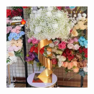 Wedding centerpieces table decorations Large Vase Flower Center Gold Flower Stands Centerpieces for Wedding Table