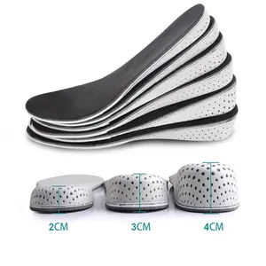 Dongguan Binnenzool Fabriek Eva Memory Foam Inlegzolen Schoenen Lift 2 Cm 4Cm Hoge Toenemende Inlegzolen