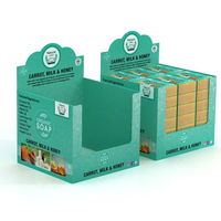 Vente chaude Sacs en mylar personnalisés avec coffret Emballage de bonbons mous comestibles Sac à fermeture éclair Boîte de présentation en papier