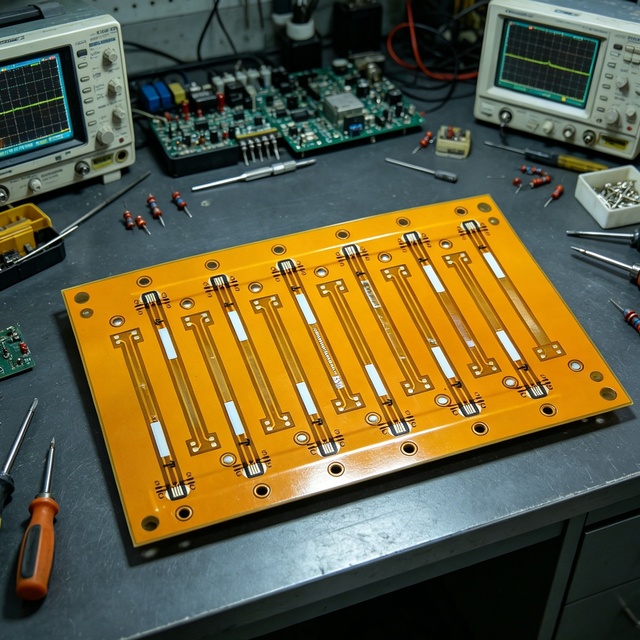 12-Layer Multilayer FPC Circuit High HDI Flexible Printed PCB & PCBA with 50/90 Impedance Control and Via-on-Pad Support