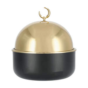 Fabricante indio, recién llegado, aspecto redondeado, tamaño personalizado, platos para servir, olla caliente de madera y Metal - Product Image 5