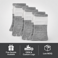 Chaussettes à cinq doigts Tabi en tricot, respirantes, mi-mollet, en coton, pour le yoga, le Pilates, la course à pied, pour hommes et femmes