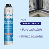 Adhésif en mousse de polyuréthane MU CHAO A19 750 ml Monocomposant pour l'installation de portes et fenêtres et la construction