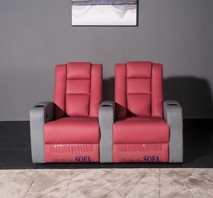 Sofá de cine famoso de diseño moderno, silla estable para sala VIP para asientos de <span class=keywords><strong>teatro</strong></span>, muebles de cuero genuino para Hotel y sala de estar - Product Image 3