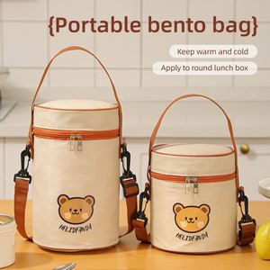 Sac à lunch isotherme en gros d'usine, sac bento en tissu Oxford, conteneur alimentaire thermique, boîte bento portable pour le bureau, l'école et les pique-niques - Product Image 3