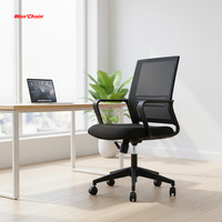 Chaise de Gamer Moderne Haut de Gamme Personnalisée avec Cadre en Plastique, Maille Noire, Magnétique, Ergonomique, Hauteur Réglable, Pivotante pour Ordinateur