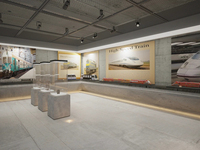 Meubles de présentation sur mesure pour boutique d'antiquités, comptoir en verre haut de gamme pour musée avec éclairage LED pour la rénovation de vitrine de bijouterie