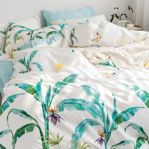 Directo de fábrica al por mayor 100% algodón impresión 3D Jacquard King ropa de cama edredón fundas de almohada y sábanas - Product Image 5