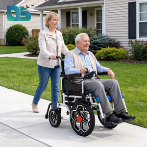 500W Folding <strong>Electric</strong> Wheelchair Lightweight Motorized Power <strong>Chair</strong> 150kg Capacity Carbon Steel Frame for Seniors Disabled Travel - Product Image 5