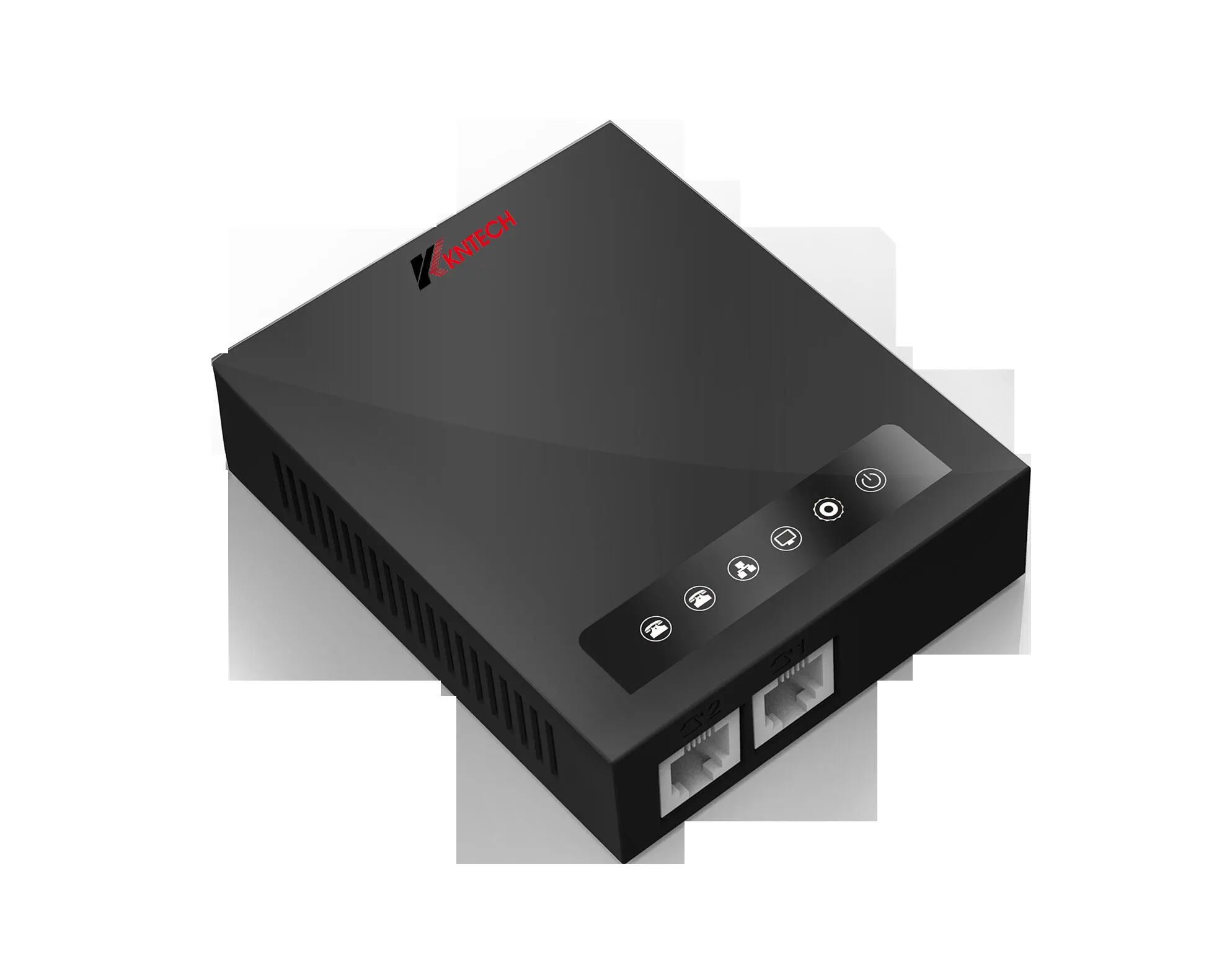 KNTECh PBX FXS OTT/Android Iptv Solution Voip Gateway untuk Pusat Panggilan 2 Ekstensi Nomor Solusi IP Gateway