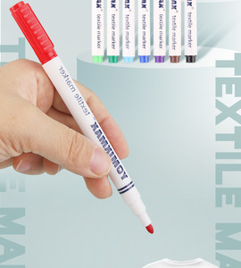 Bview Art 12-Color penna da colorare in cotone bianco da colorare t-shirt in tessuto - Product Image 3