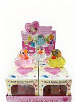 Jouet Squishy Canard Luminescent TPR Rempli de Vaseline Doux et Mignon, Jouet Sensoriel Anti-Stress à Presser, Cadeau pour Enfant, Vente en Gros