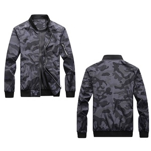 Chaqueta Bomber de Invierno para Hombre, Estilo Casual Urbano, Cuello Alto, Delgada, con Diseño Personalizable Impreso por Transferencia de Calor OEM - Product Image 1