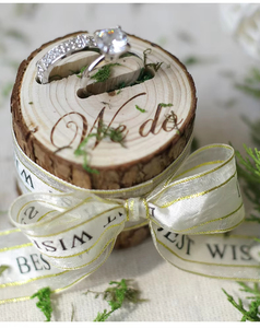 New Listing Wedding Decoration Engraved Logo Wooden Wedding Ring Jewellery Box - Product Image 5